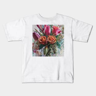 Tulips and  roses Kids T-Shirt